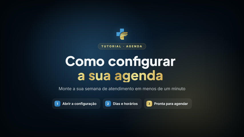 Vídeo: como configurar a sua agenda